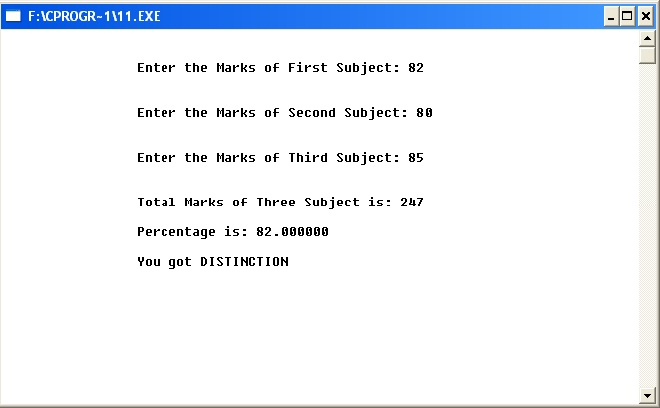 9_WAP TO ACCEPT MARKS OF THREE SUBJECT FOR STUDENT & CALCULATE TOTAL MARKS AND PERCENTAGE.jpg